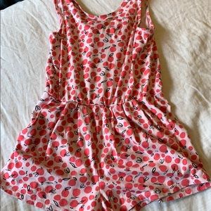 Tea Collection cross back Romper size 10